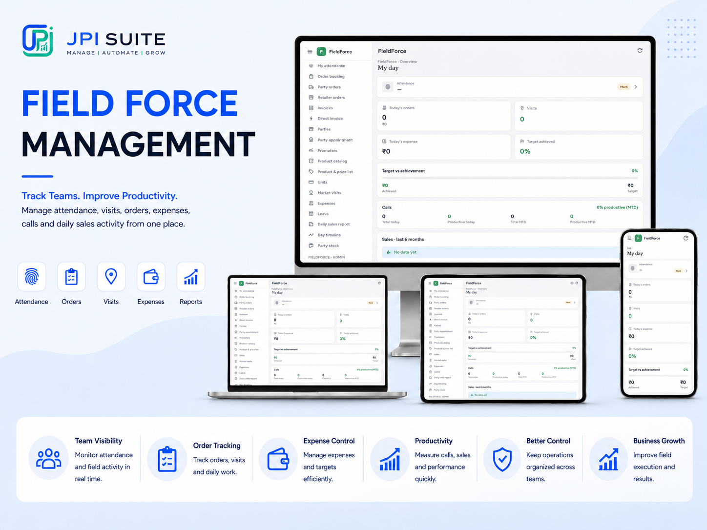 JPI Suite FieldForce workspace